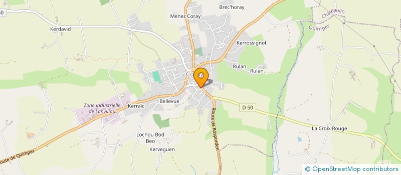 localisation de l'entreprise GARAGE LE SCOUL  CORAY