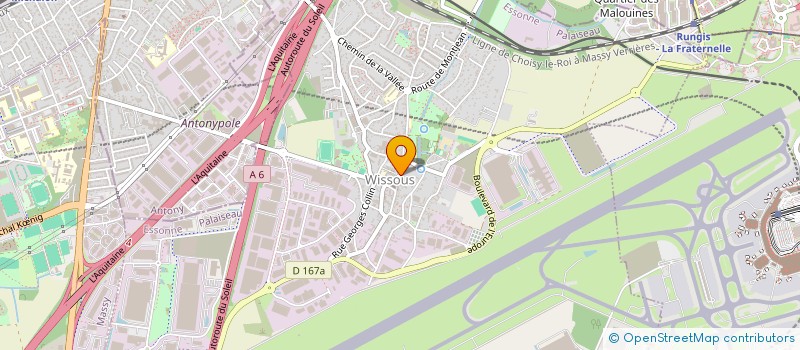 localisation de l'entreprise GARAGE LE VILLAGE à WISSOUS