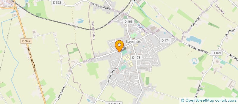 localisation de l'entreprise GARAGE LECLERCQ à LAVENTIE