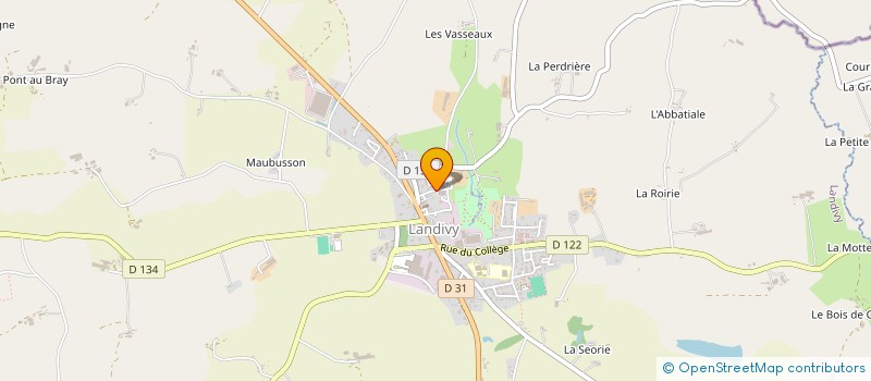 localisation de l'entreprise GARAGE LEFEUVRE  LANDIVY