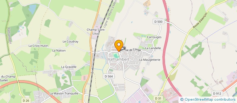 localisation de l'entreprise GARAGE LEMAITRE à VALFRAMBERT