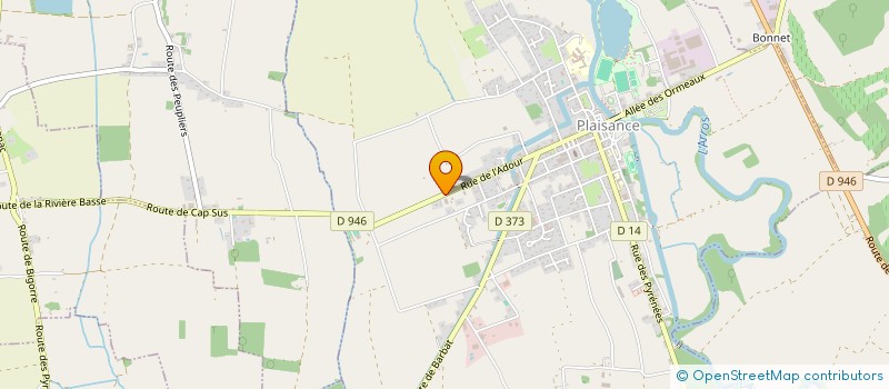 localisation de l'entreprise GARAGE LENFANT  PLAISANCE