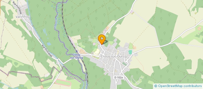 localisation de l'entreprise GARAGE LEPAGE  CROUY-SUR-OURCQ