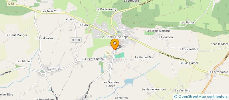 localisation de l'entreprise GARAGE LEPLANOIS  SOULEUVRE EN BOCAGE