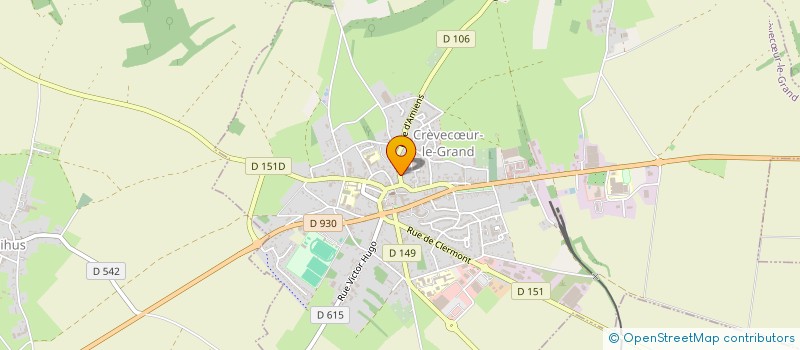 localisation de l'entreprise GARAGE LEQUIN  CREVECUR-LE-GRAND