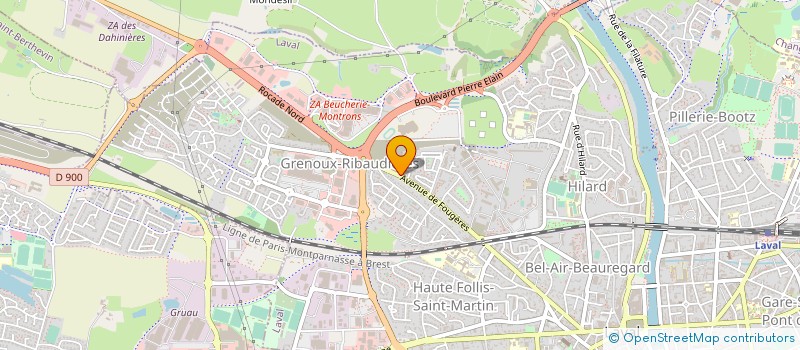 localisation de l'entreprise GARAGE LERAY à LAVAL