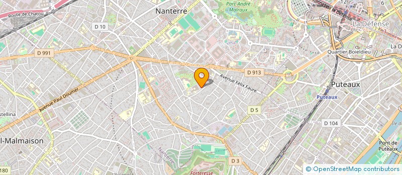 localisation de l'entreprise GARAGE LES ALOUETTES à NANTERRE
