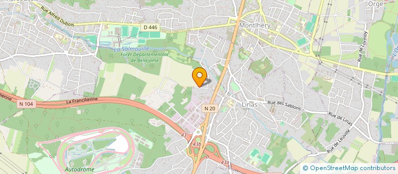 localisation de l'entreprise GARAGE LES ARTISANS à LINAS