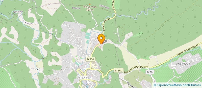 localisation de l'entreprise GARAGE LES GAVOTTES à BARJOLS