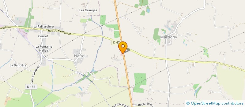 localisation de l'entreprise GARAGE LETELLIER  GRANDPARIGNY