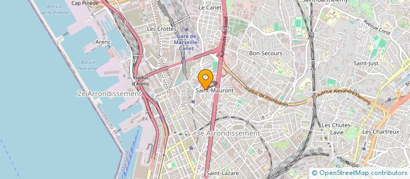 localisation de l'entreprise GARAGE LEVON  MARSEILLE