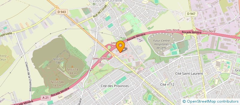 localisation de l'entreprise GARAGE LHERMITTE  LOOS-EN-GOHELLE