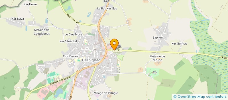 localisation de l'entreprise GARAGE LICOIS à HERBIGNAC
