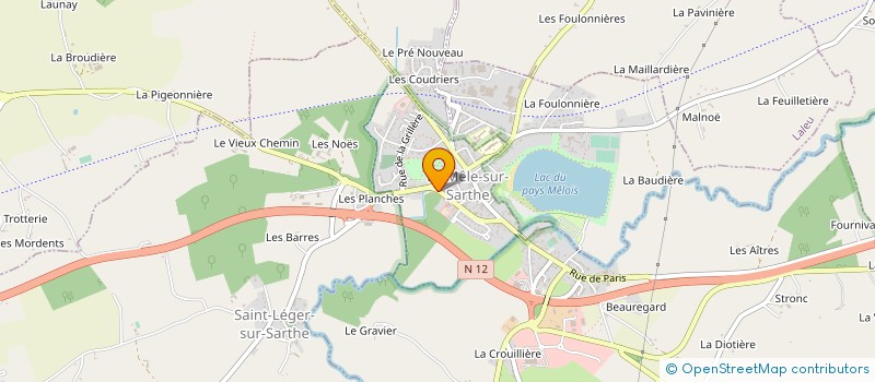 localisation de l'entreprise GARAGE LINET SARL à LE MELE-SUR-SARTHE