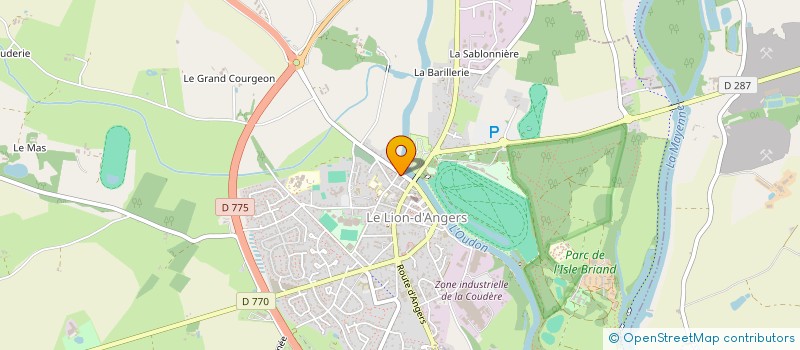 localisation de l'entreprise GARAGE LIONNAIS ASSISTANCE à LE LION D'ANGERS