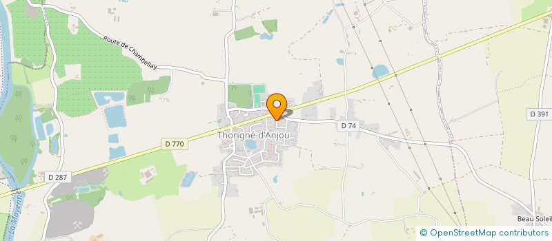 localisation de l'entreprise GARAGE LJP AUTOMOBILE  LONGUENEE-EN-ANJOU