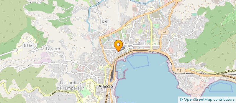 localisation de l'entreprise GARAGE LOMBARDI ET FILS à AJACCIO