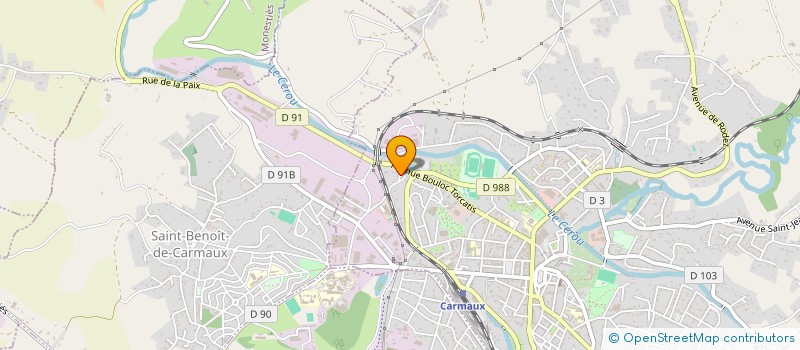 localisation de l'entreprise GARAGE LOPEZ  CARMAUX