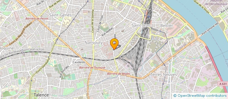 localisation de l'entreprise GARAGE LORRAIN S A à BORDEAUX