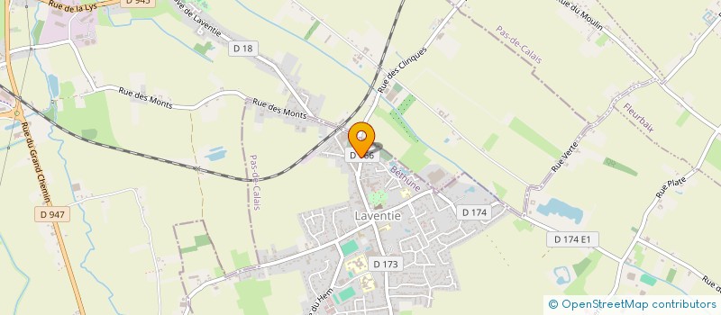 localisation de l'entreprise GARAGE LOUCHART  LAVENTIE