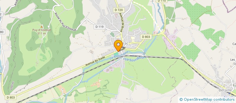 localisation de l'entreprise GARAGE LOURDE SERGE  VAYRAC