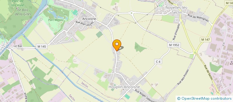 localisation de l'entreprise GARAGE LOYER à HOUPLIN-ANCOISNE