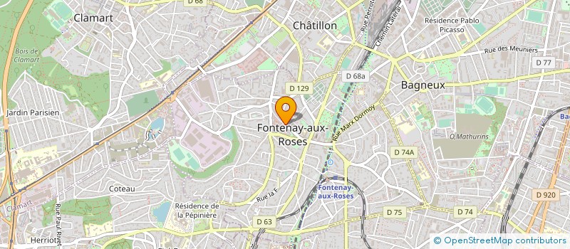 localisation de l'entreprise GARAGE LRM SARL à FONTENAY-AUX-ROSES