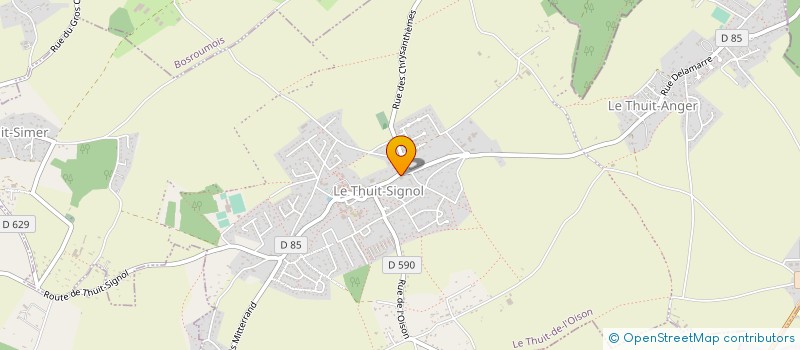 localisation de l'entreprise GARAGE LS AUTO  LE THUIT DE L'OISON