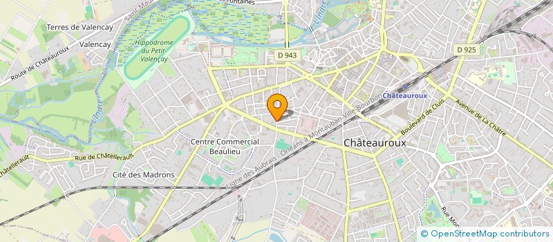 localisation de l'entreprise GARAGE LUCAS CHRISTOPHE à CHATEAUROUX