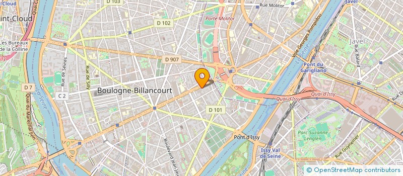 localisation de l'entreprise GARAGE LUCIEN MARCEL à BOULOGNE-BILLANCOURT