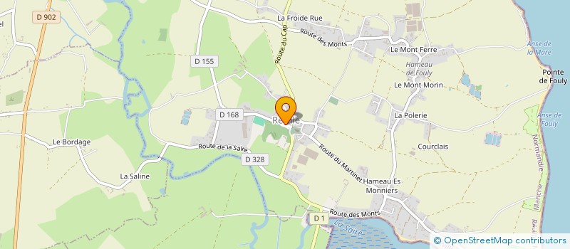 localisation de l'entreprise GARAGE LUDOVIC LEMONNIER  REVILLE