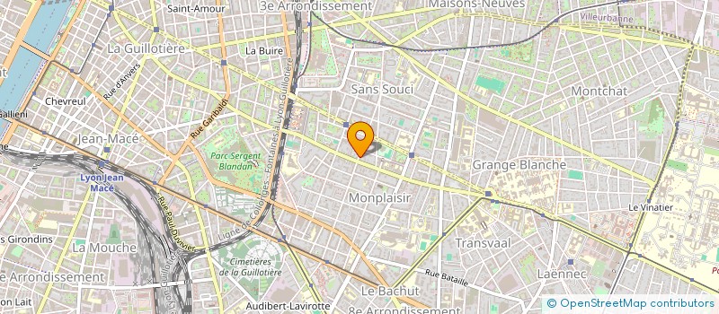 localisation de l'entreprise GARAGE LUMIERE à LYON