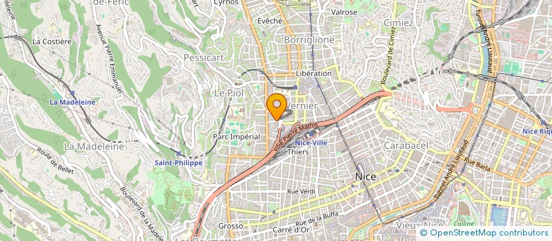 localisation de l'entreprise GARAGE LUTHRINGER à NICE