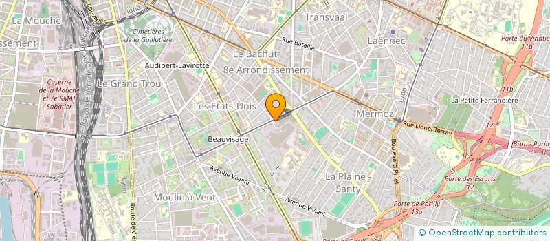 localisation de l'entreprise GARAGE LYON PNEUS SERVICES  LYON