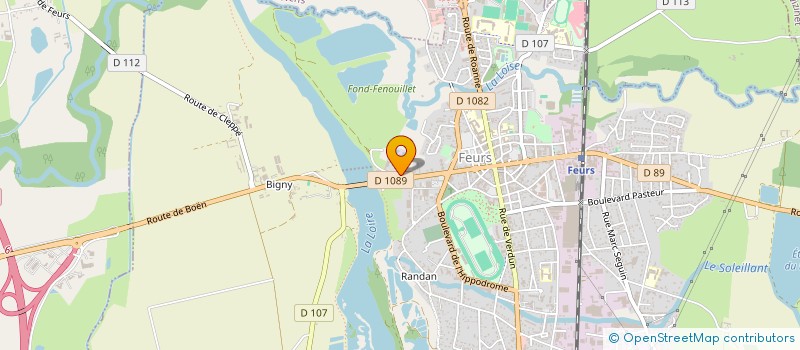 localisation de l'entreprise GARAGE M.K AUTOS  FEURS