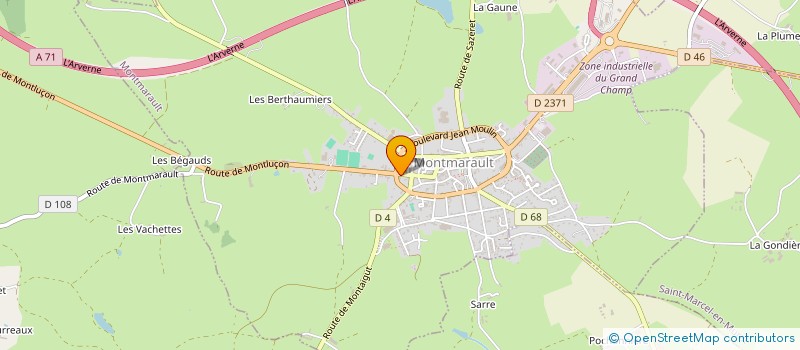 localisation de l'entreprise GARAGE MAILLARD à MONTMARAULT