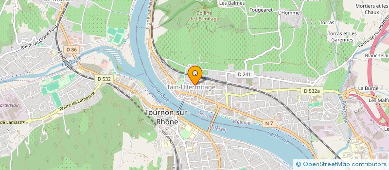 localisation de l'entreprise GARAGE MAILLEFERT  TAIN-L'HERMITAGE