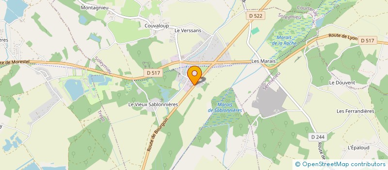 localisation de l'entreprise GARAGE MAILLIER  SOLEYMIEU