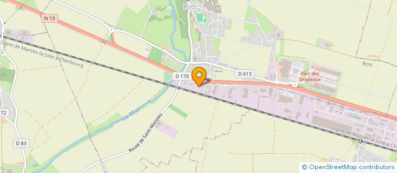 localisation de l'entreprise GARAGE MALHERBE  ROTS