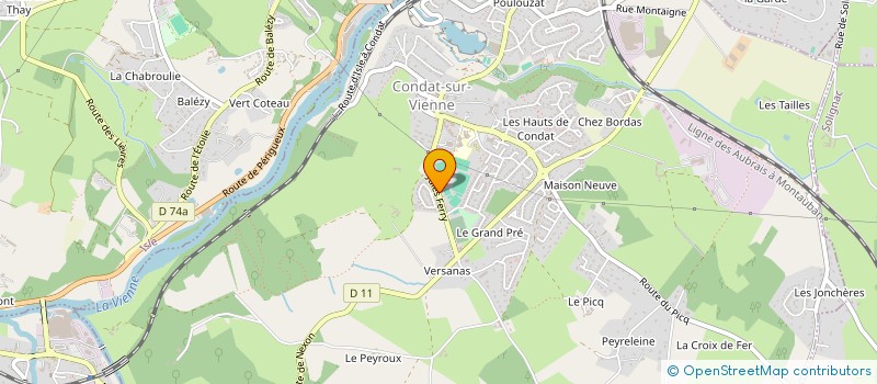 localisation de l'entreprise GARAGE MALITE à CONDAT-SUR-VIENNE