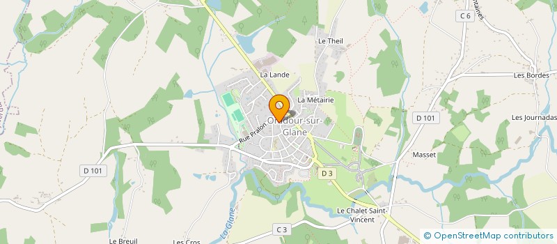 localisation de l'entreprise GARAGE MANAT LIONEL à ORADOUR-SUR-GLANE