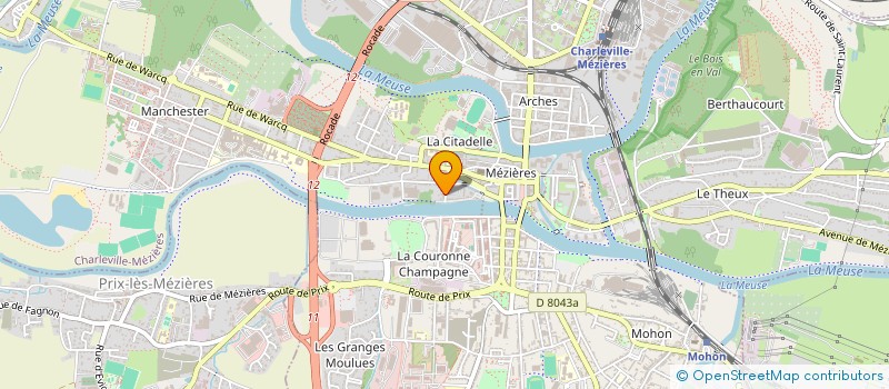 localisation de l'entreprise GARAGE MANCHESTER à CHARLEVILLE-MEZIERES