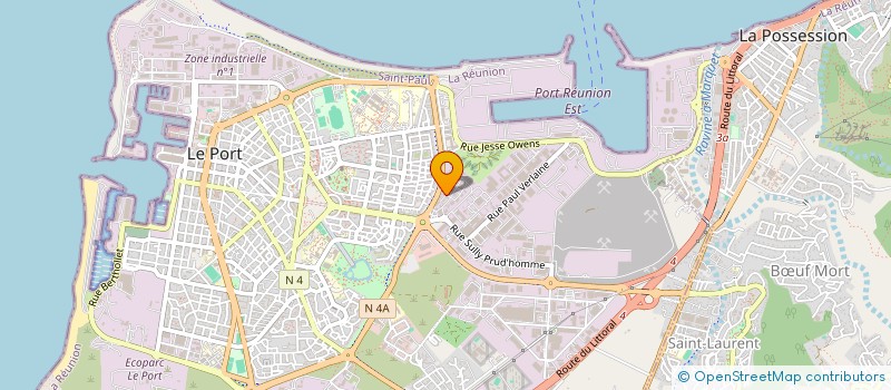localisation de l'entreprise GARAGE MANINDY SARL à LE PORT