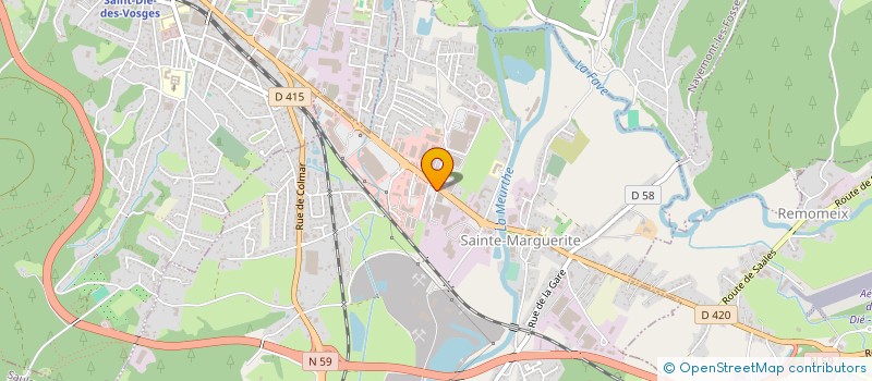 localisation de l'entreprise GARAGE MANU  SAINTE-MARGUERITE