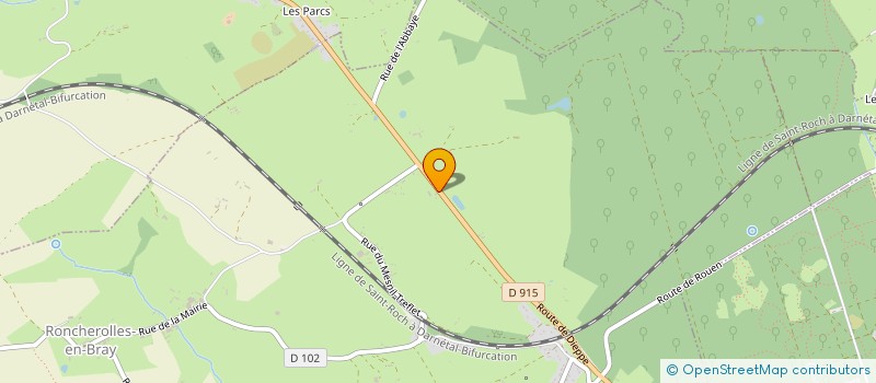 localisation de l'entreprise GARAGE MAP  RONCHEROLLES-EN-BRAY