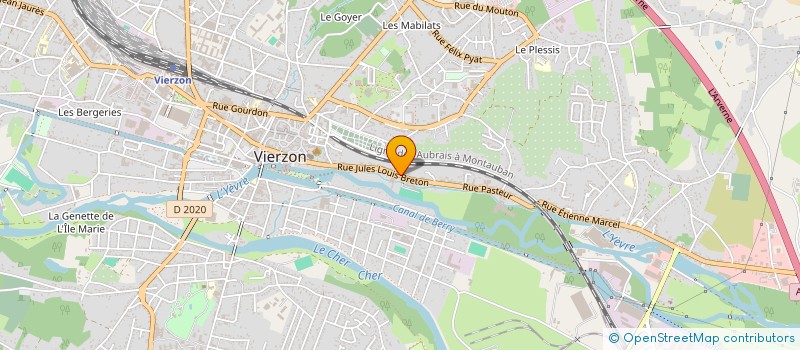 localisation de l'entreprise GARAGE MARCEL DELOUCHE à VIERZON