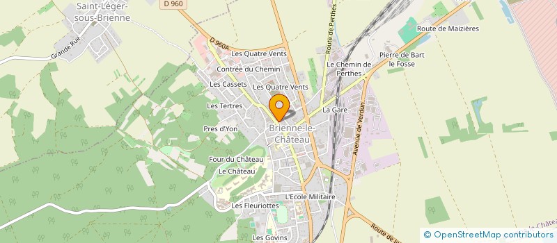 localisation de l'entreprise GARAGE MARCELIN à BRIENNE-LE-CHATEAU