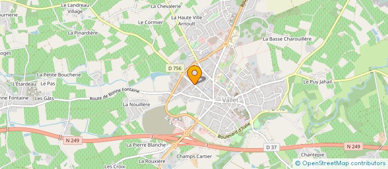 localisation de l'entreprise GARAGE MARCHAIS ET FILS à VALLET