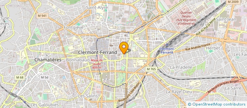 localisation de l'entreprise GARAGE MARCHAND à CLERMONT-FERRAND