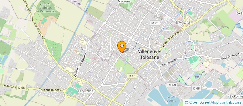 localisation de l'entreprise GARAGE MARCLANN à VILLENEUVE-TOLOSANE